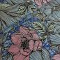 Preview: Afrikanischer Wax Print Stoff Baumwolle ROSE FLOWERS - EMBELLISHED